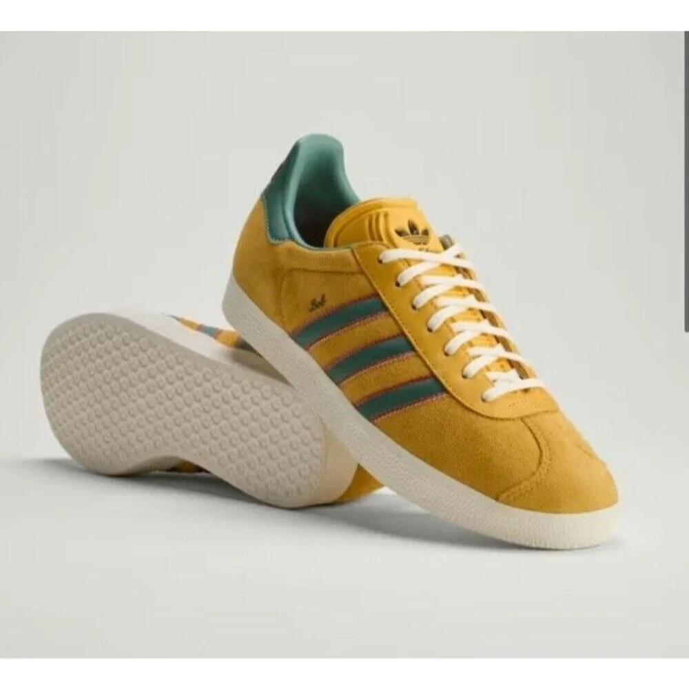 Adidas Originals Gazelle Jamaica x Bob Marley (Bold Gold) Men's 7.5 Shoes KJ3532